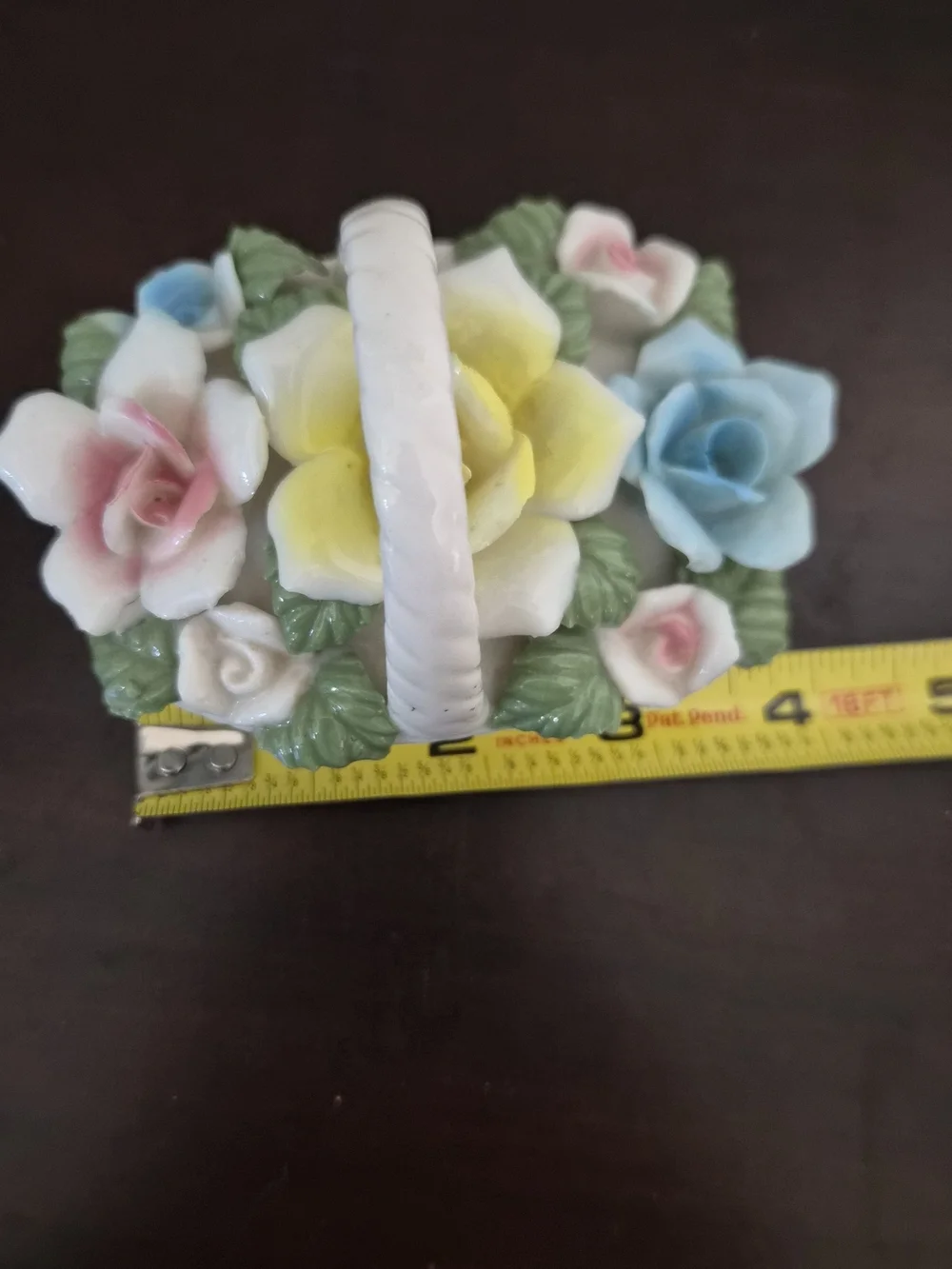 Set of 3 Decorative Porcelain Rose Floral Arrangements – Cottagecore / Vintage S